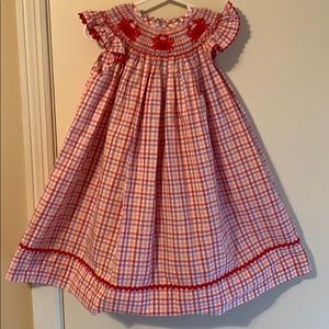 Smocked crab dress like new